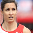 Amsterdam, 7.7.2016, Leichtathletik EM, 100m semi-finals, Marisa Lavanchy (SUI). (Daniel Mitchell/EQ Images)